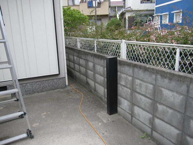 播磨町で解体が進む支柱部分